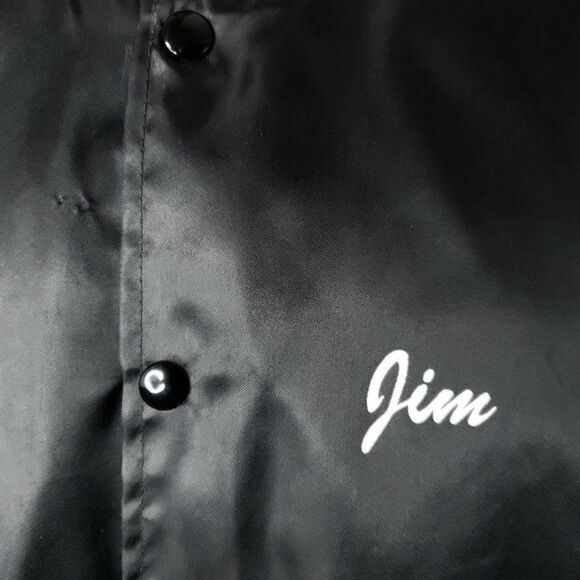 American Printing Company Satin Bomber Jacket Vintage 80s Made In USA Mens XL - Picture 3 of 6